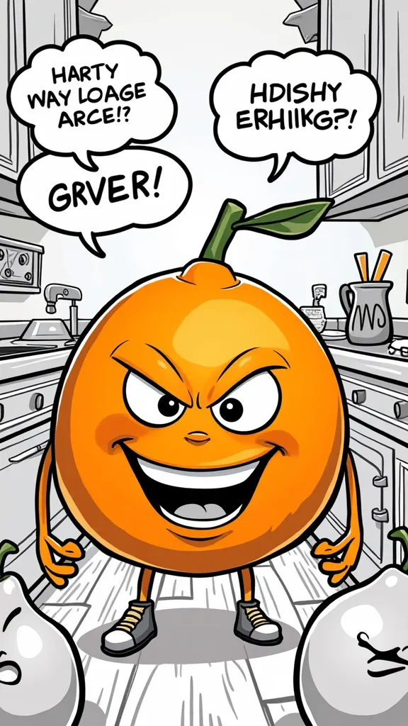 annoying orange coloring pages